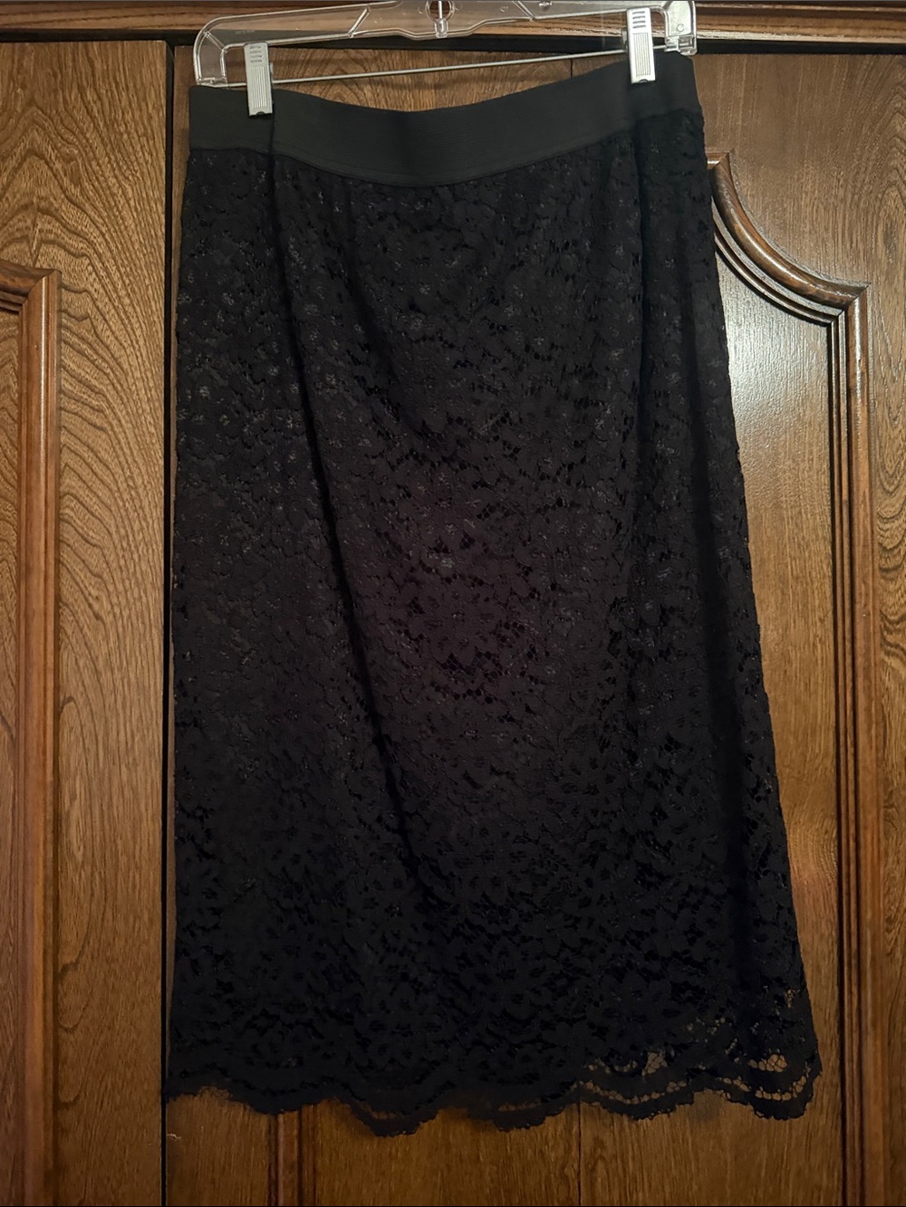 Worthington Black Lace Midi Skirt